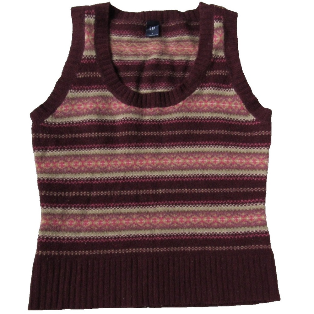 VINTAGE GAP Women's Multicolor Striped Tank Top